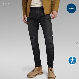 G-Star 5620 3D zip knee skinny size 40/34